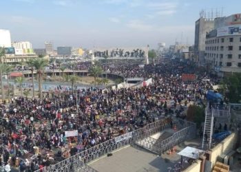 النص الكامل لخطبة زعيم التيار الصدري أمام أنصاره في ساحة التحرير