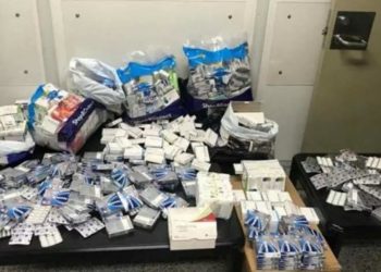 ضبط “أدوية مهربة” في إحدى السيطرات شمال العاصمة بغداد.