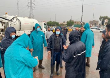“امين بغداد” يعلن انحسار الامطار من شوارع العاصمة منذ ساعات الليل الاولى