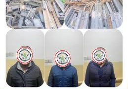 “الاستخبارات” ضبط ثلاث شاحنات محملة بمادة الحديد في كركوك