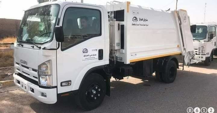 الشركـة العامـة لصناعـة السيـارات والمعـدات تجهـز محافظـة ديالـى بــ ( ١٠ ) كابسـات نفايـات نـوع أيسـوزو