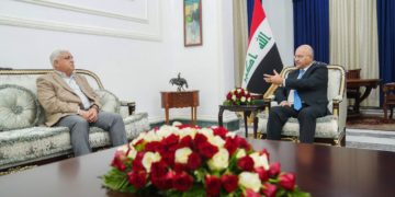 اجتماع بين برهم صالح وفالح الفياض لـ ( تعزيز سلطة الدولة وحماية البعثات)