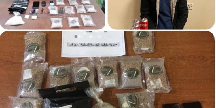 “وكالة الاستخبارات ” بعمليتين منفصلتين تم القبض على ثلاثة متهمين يتاجرون بالمواد المخدرة في بغداد وذي قار