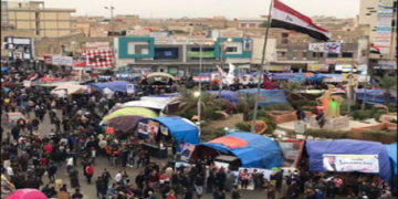 معتصمو الحبوبي يطالبون بتعهدات لفتح الساحة وتعليق التظاهر