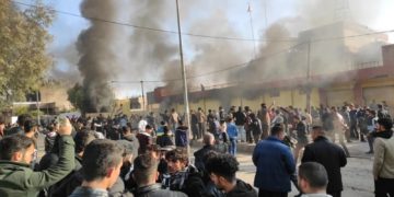 فيديو .. السليمانية قبل قليل بالقرب من مبنى المحافظة