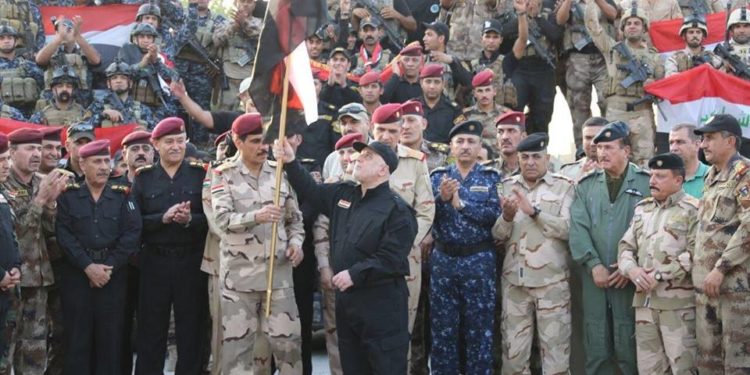 حيدر العبادي يلخص منجزات القوات المسلحة في النصر على ’داعش’