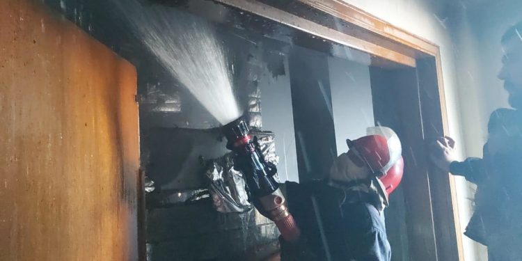 حادث حريق اندلع في شركة حكومية وسط بغداد