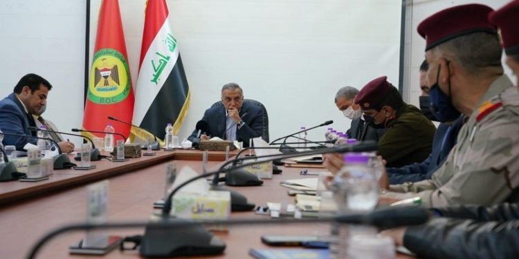 الكاظمي يترأس اجتماعًا طارئًا بمقر قيادة عمليات بغداد