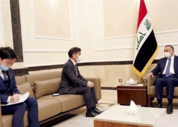 لقاء يجمع الكاظمي بالسفير الياباني في بغداد