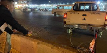 ’قطار ساحة عدن’: المرور وضعوا حواجز الكونكريت!