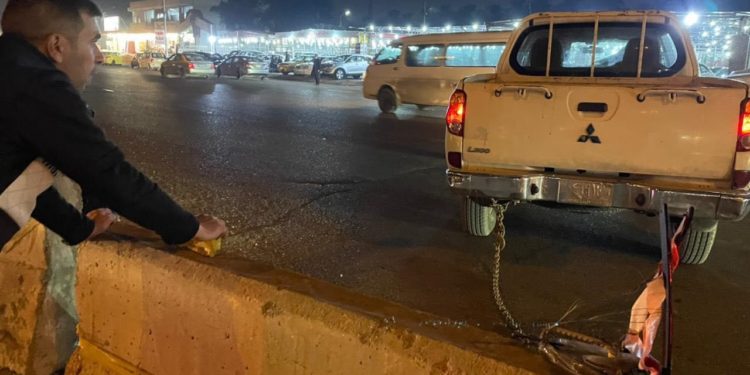 ’قطار ساحة عدن’: المرور وضعوا حواجز الكونكريت!