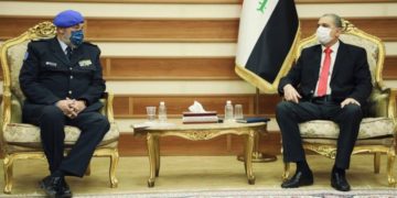 رئيس بعثة الاتحاد الأوروبي في العراق , يجتمع مع الغانمي