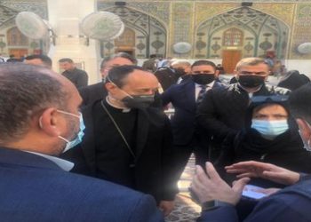 لقاءً في مكتب المرجع السيستاني مع وفد الفاتيكان يعقد بالنجف