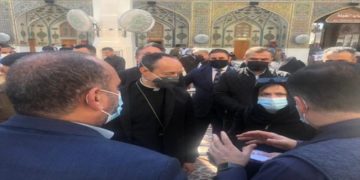 لقاءً في مكتب المرجع السيستاني مع وفد الفاتيكان يعقد بالنجف