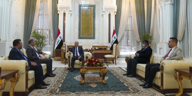 برهم صالح يلتقي محافظ واسط ,, تأكيد على ضرورة توفير فرص عمل لشبابها