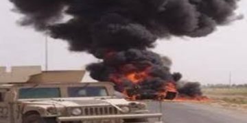 انفجار استهدف رتلا امريكيا في الديوانية
