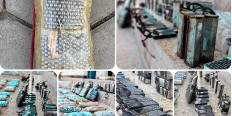 “الاستخبارات “ضبط المخزن الرئيسي للأعتدة والمواد المتفجرة  في قضاء هيت