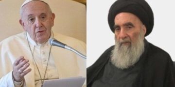 مكتب السيستاني ,, تصريحات السفير العراقي في الفاتيكان حول زيارة البابا للنجف الاشرف “غير دقيقة”
