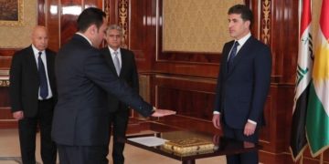 محافظ أربيل يؤدي اليمين القانونية