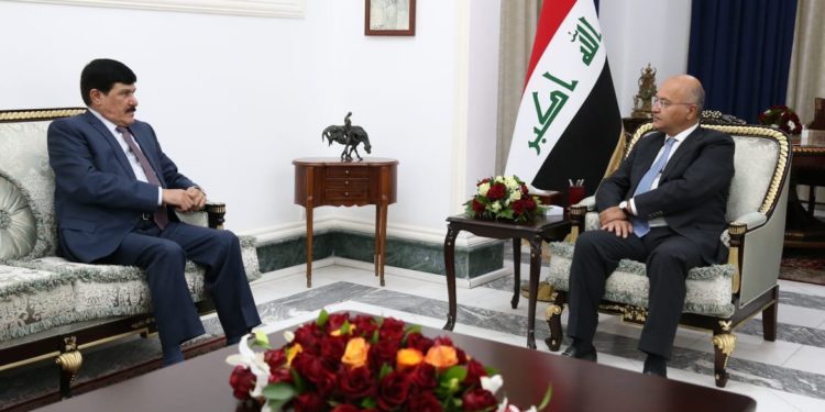 برهم صالح ,, دول المنطقة أمام مسؤولية كبيرة في تجاوز الأزمات