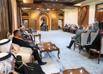الحلبوسي يؤكد لشيوخ عشائر جنوب بغداد ضرورة المشاركة الواسعة في الانتخابات