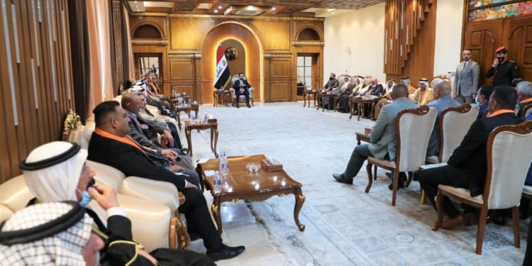 الحلبوسي يؤكد لشيوخ عشائر جنوب بغداد ضرورة المشاركة الواسعة في الانتخابات