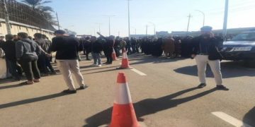وقفة احتجاجية للمحاضرين المجانيين في بعقوبة