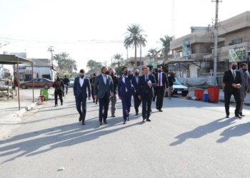 الحلبوسي ,, يجري جولة تفقدية في أحياء بغداد