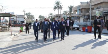 الحلبوسي ,, يجري جولة تفقدية في أحياء بغداد