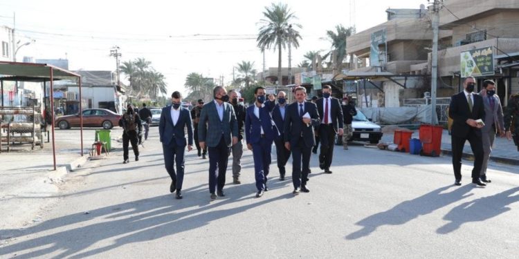 الحلبوسي ,, يجري جولة تفقدية في أحياء بغداد