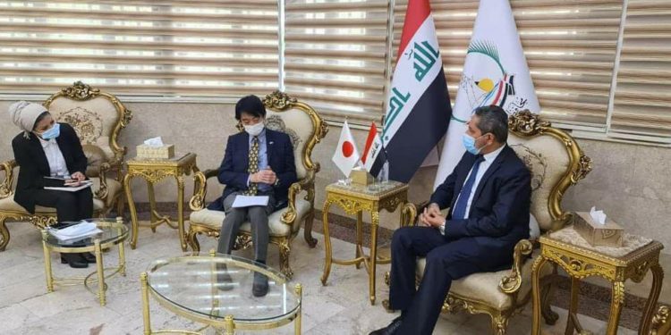 حكومة البصرة تبحث مع نائب السفير الياباني تنفيذ مشاريع القرض الياباني في المحافظة