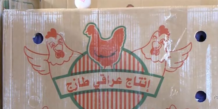 ضبط بيض إيراني مهرب في حاج عمران , مكتوب عليها (انتاج عراقي)