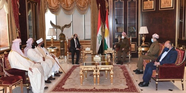 أمير الايزيدية يدعو – بارزاني –  إلى (بذل جهوده) لتطبيق اتفاقية سنجار