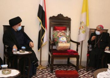 الاعرجي في البصرة يبحث مع رئيس أساقفة الجنوب