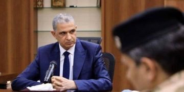 وزير الداخلية يجري جولة جوية في قاطع المسؤولية في كركوك