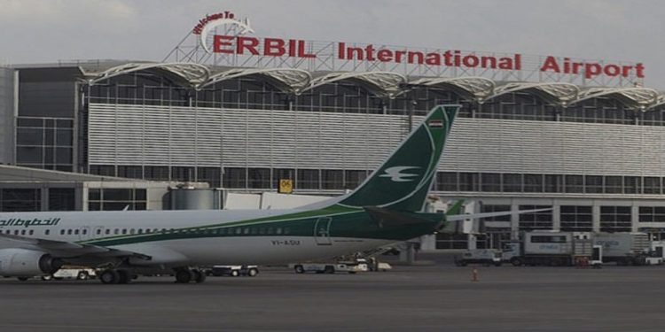 “مطار اربيل” يعود الى الخدمة بعد توقف دام لساعات