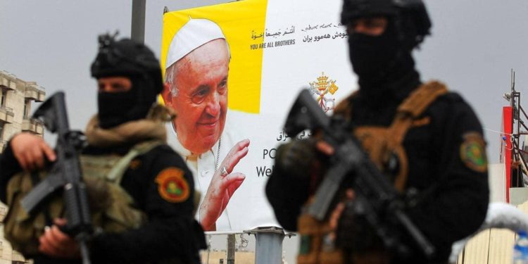 اجواء استقبال “الحبر الأعظم” اليوم في العراق ( صور )