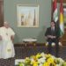 استقبال رسمي واجتماع بين البابا ورئيس إقليم كردستان