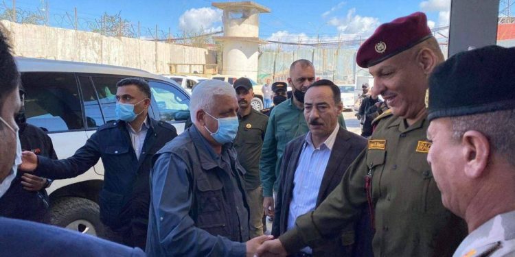 رئيس هيئة الحشد الشعبي فالح الفياض يصل الى الموصل