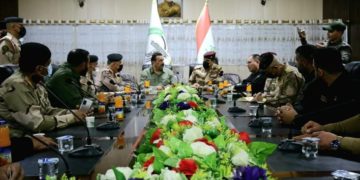 يار الله  يزور مقر عمليات شرق الانبار للحشد الشعبي