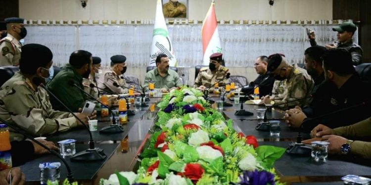 يار الله  يزور مقر عمليات شرق الانبار للحشد الشعبي