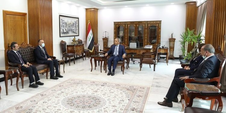 زيدان يبحث مع شبكة الاعلام مساهمة القضاء في إشاعة الثقافة القانونية في مؤسسات الدولة