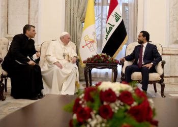 لقاء خاص يجمع الحلبوسي وبابا الفاتيكان في بغداد