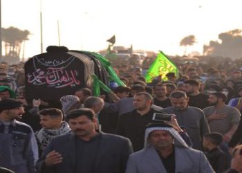 مراسم التشييع الرمزي للامام الكاظم عليه السلام في واسط