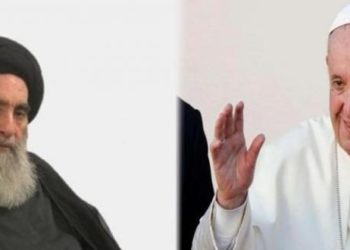 الحبر الأعظم يلتقي بآية الله العظمى في النجف