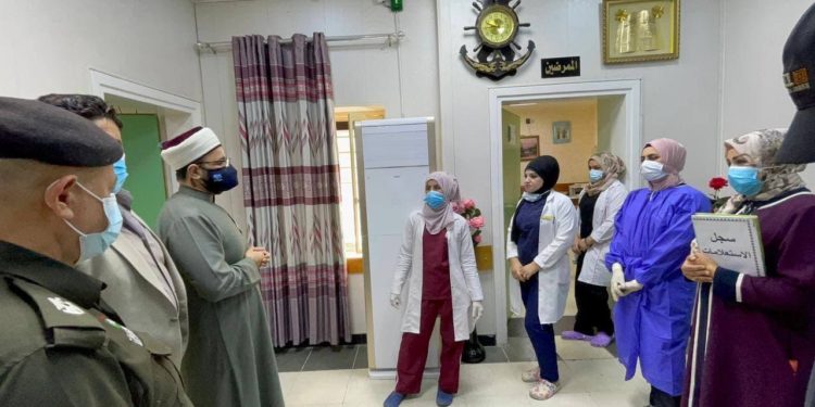 زيارة جرحى انفجار جسر الأئمة