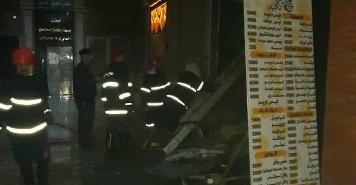 الدفاع المدني تكافح حريق اندلع في مطبخ داخل عمارة ببغداد