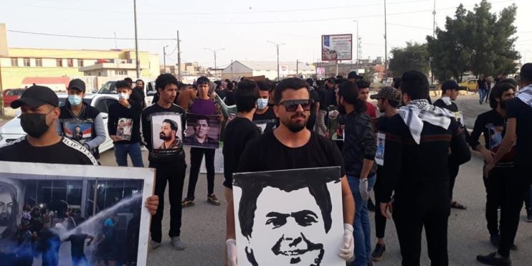 مسيرة بذكرى استشهاد الامام الكاظم في الديوانية وشعارات تندد بالظلم..