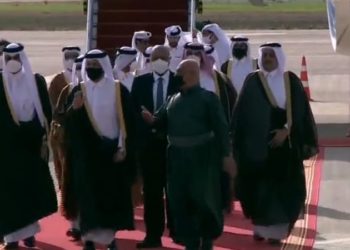 وزیر الخارجیە القطري يصل اربيل