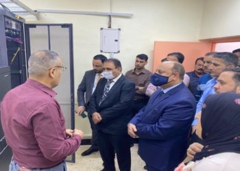 محطة انترنت ضوئية في قضاء هيت بمحافظة الأنبار